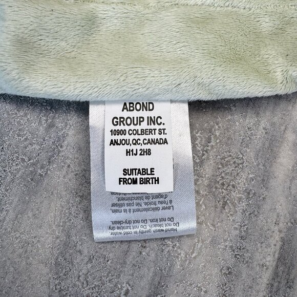 Piccolo Bambino Green Bear Striped Plush Lovey Baby Security Blanket Toy - Picture 7 of 8